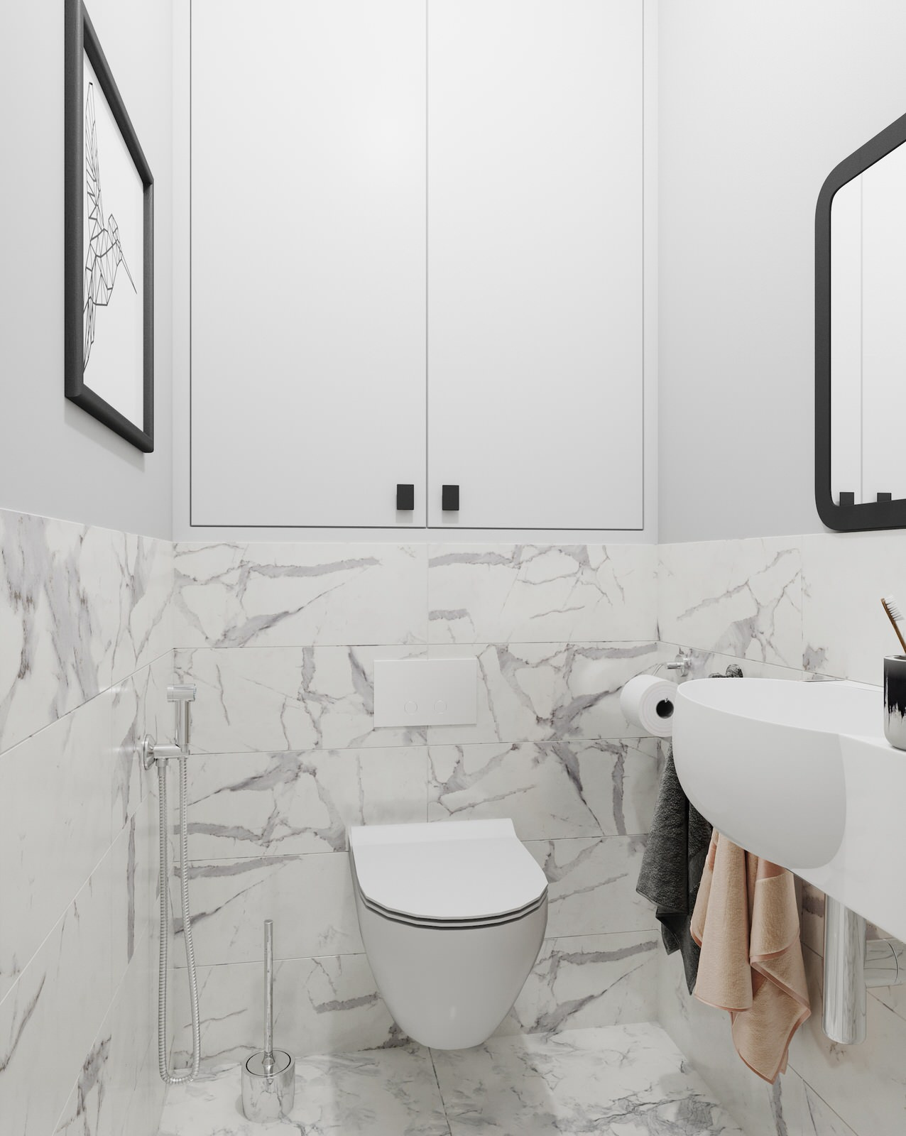 Контрастный белый