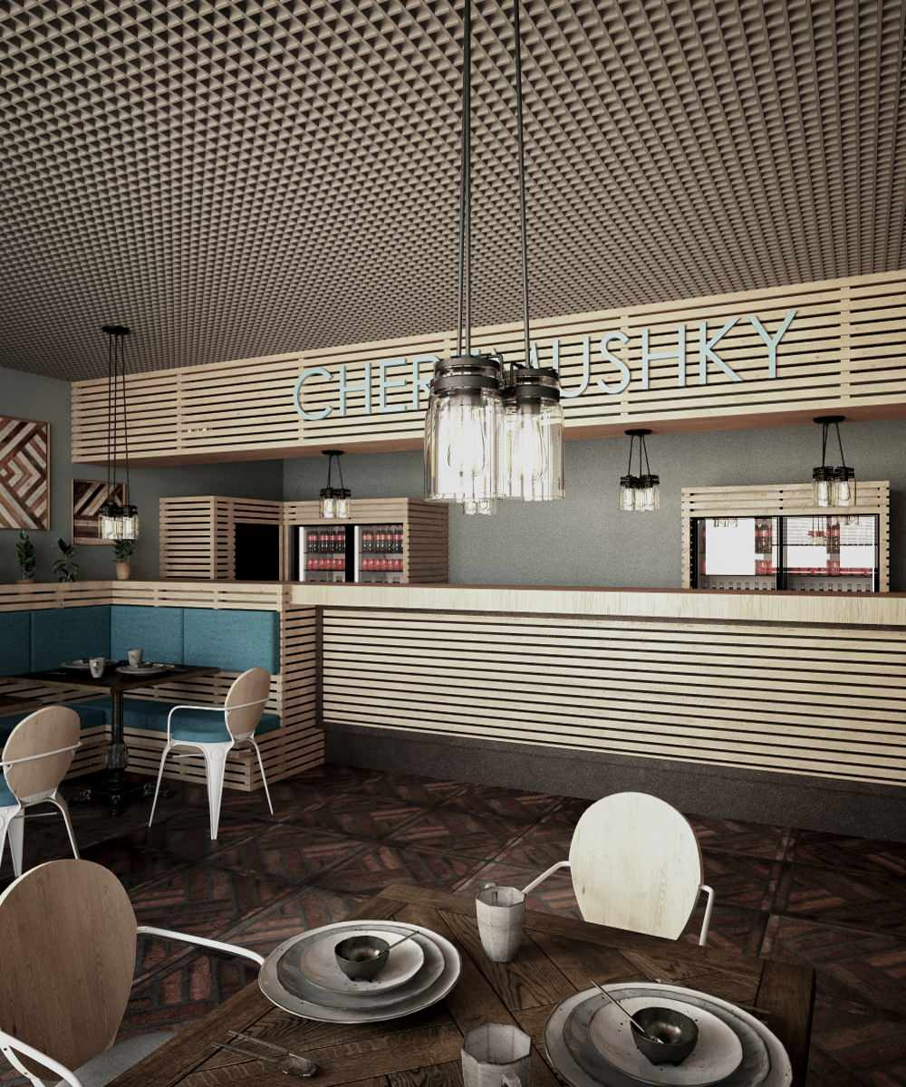 Bar_001_визуализация интерьера бара "Черемушки" в Ростове-на-Дону
