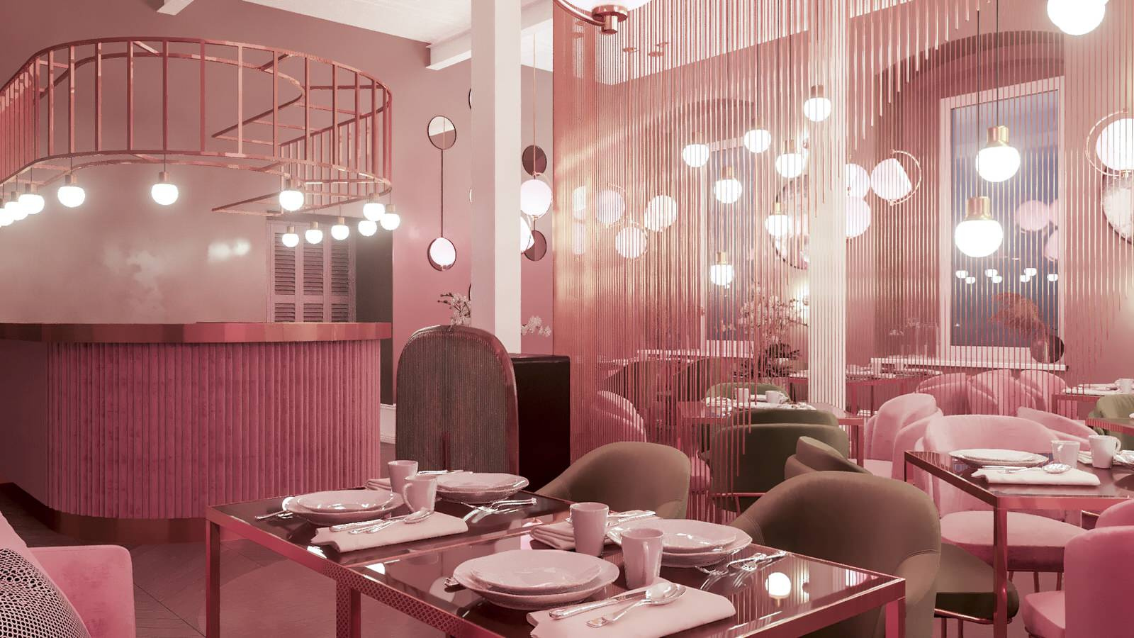 Restaurant_011_визуализация интерьера для ресторана "Джульетта" в г. Спб