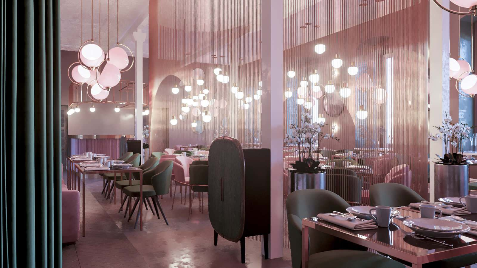 Restaurant_011_визуализация интерьера для ресторана "Джульетта" г. Спб