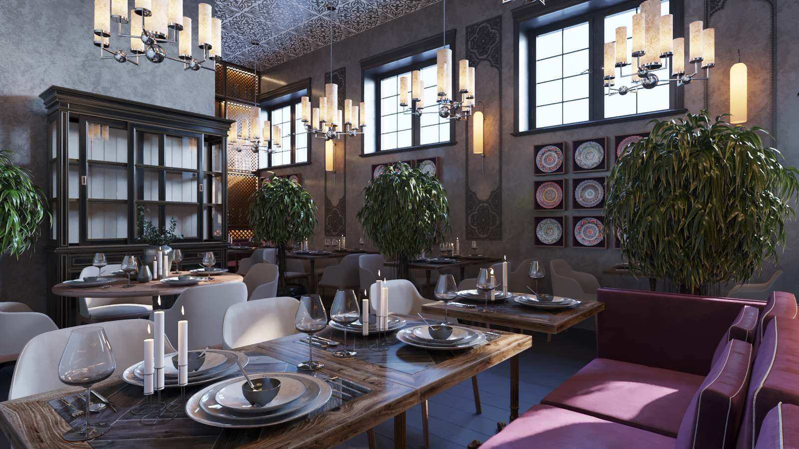 Restaurant_013_визуализация интерьера ресторана в г. Санкт_Петербург