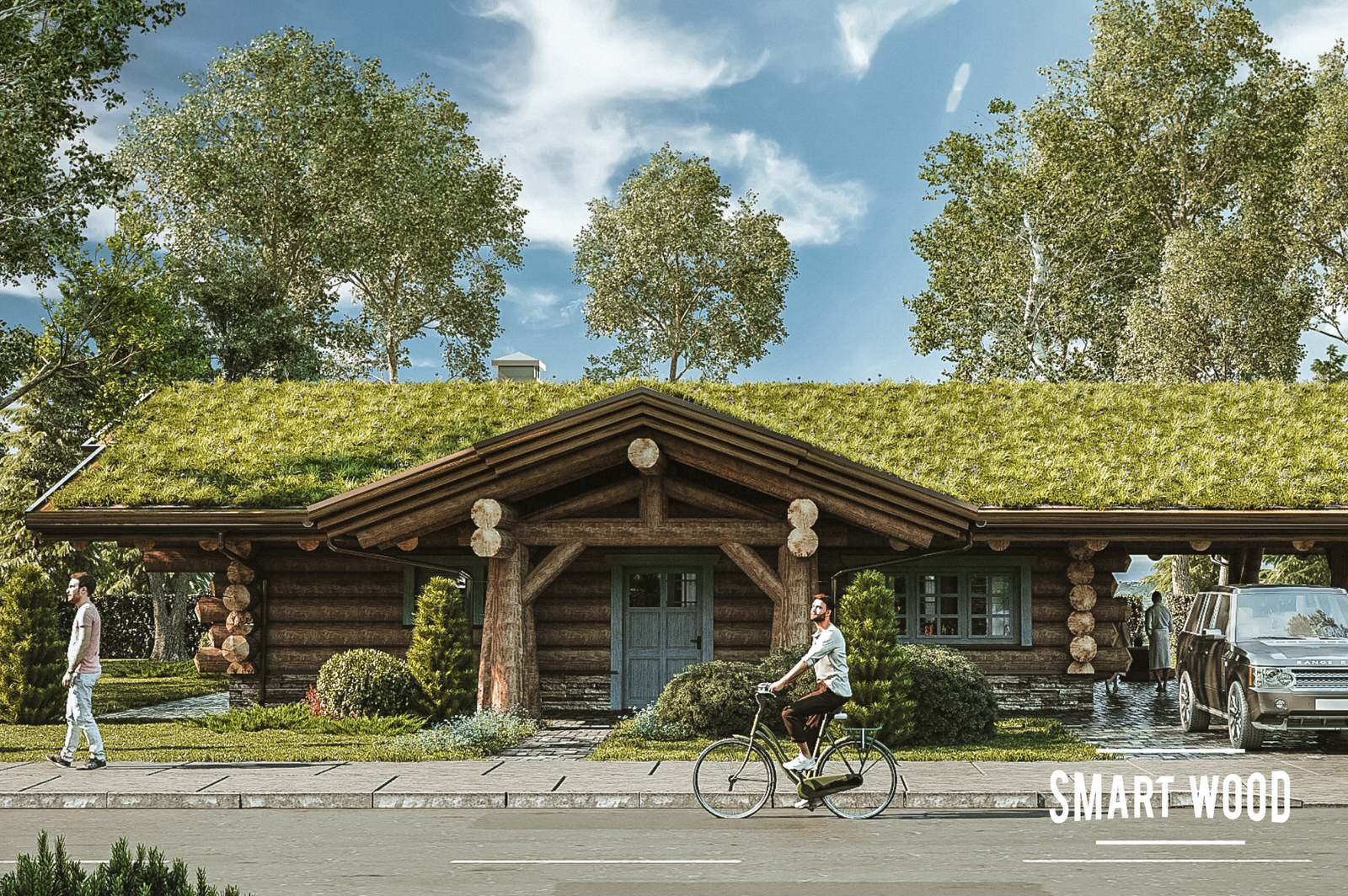 Эрива. Приземистая баня с земляной кровлей