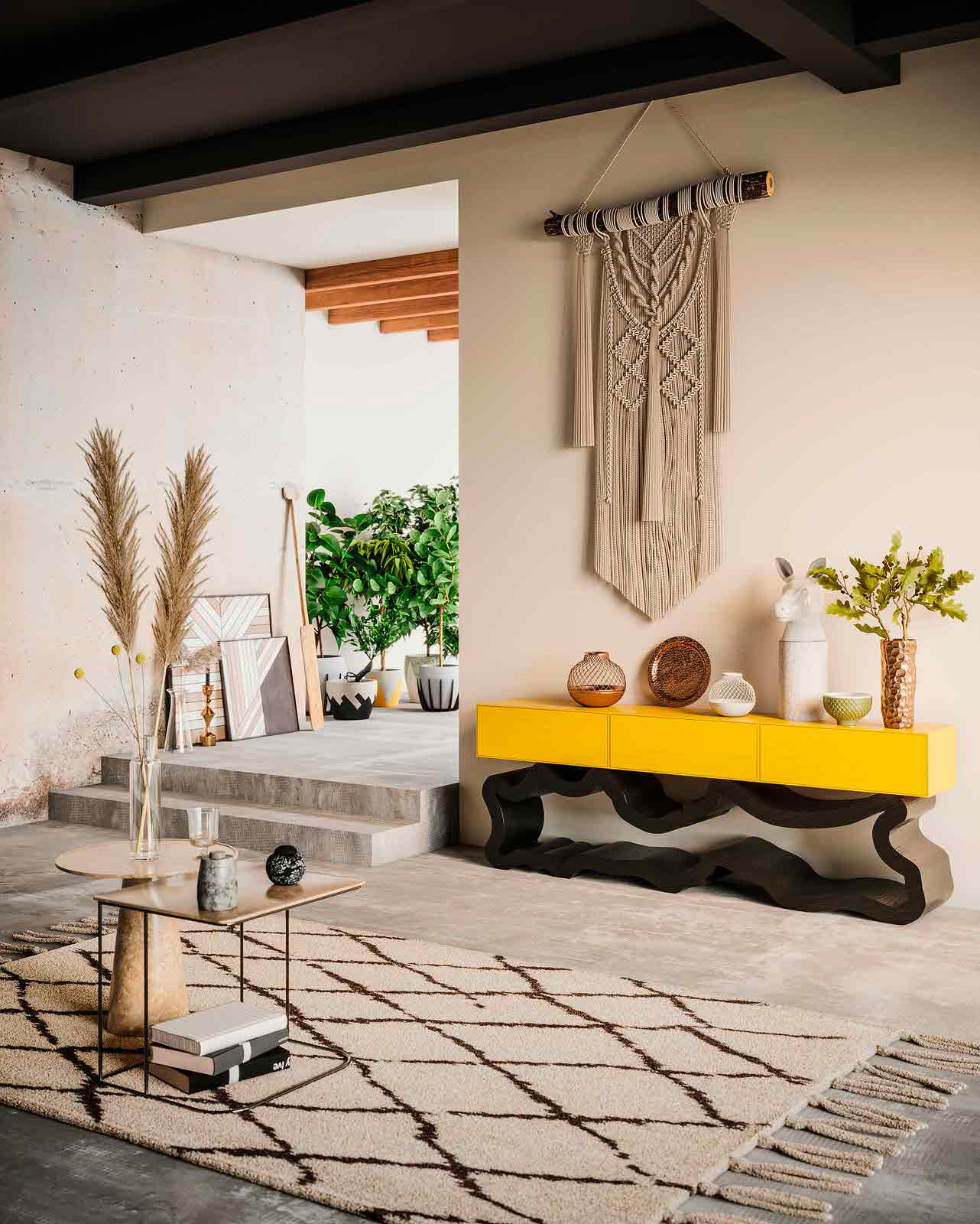 Visualization of interiors with unusual shapes