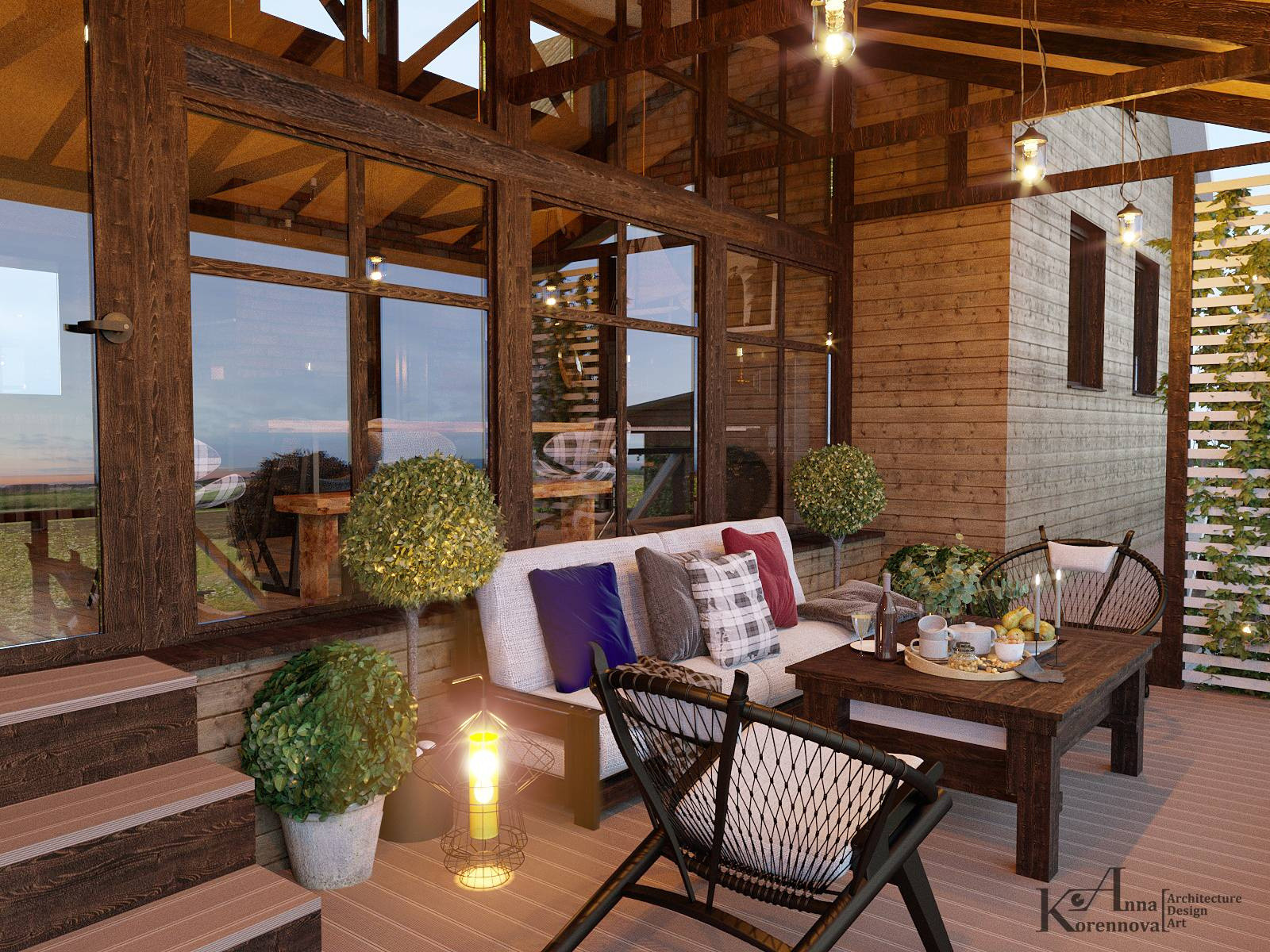 Проект загородного дома Loft Dacha