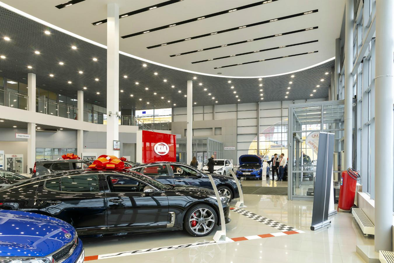 Освещение автосалона KIA