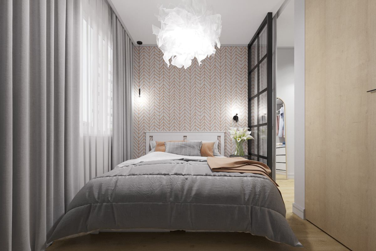 Спальня, в квартире 39м2, Кемерово