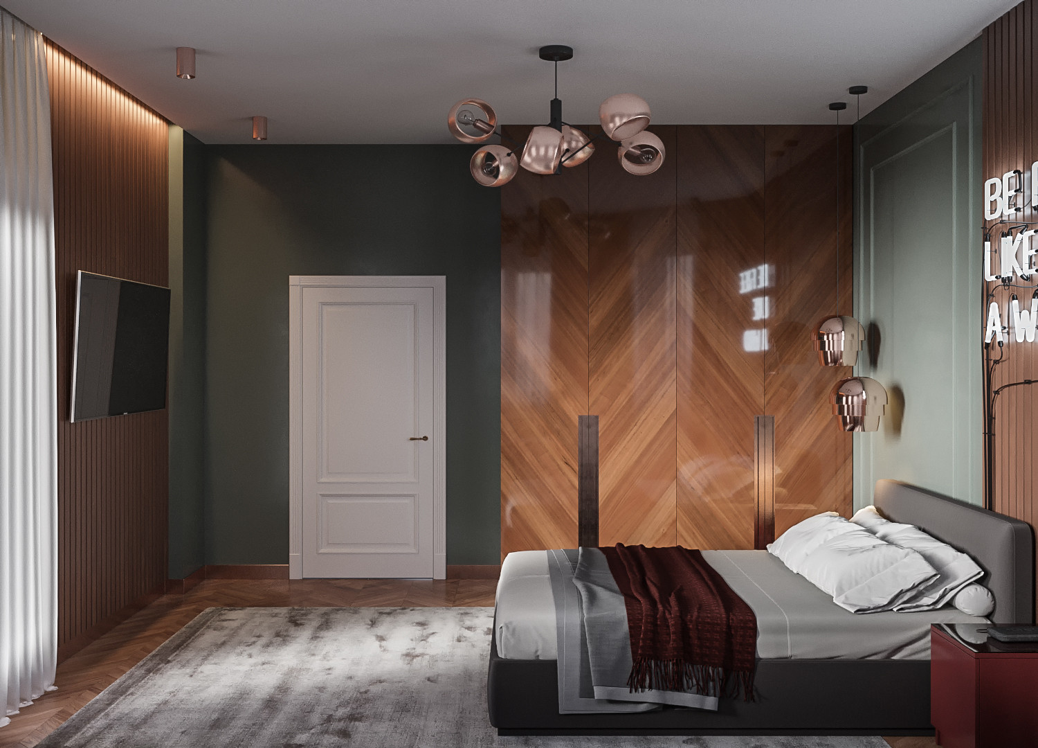 Три спальни одного дома