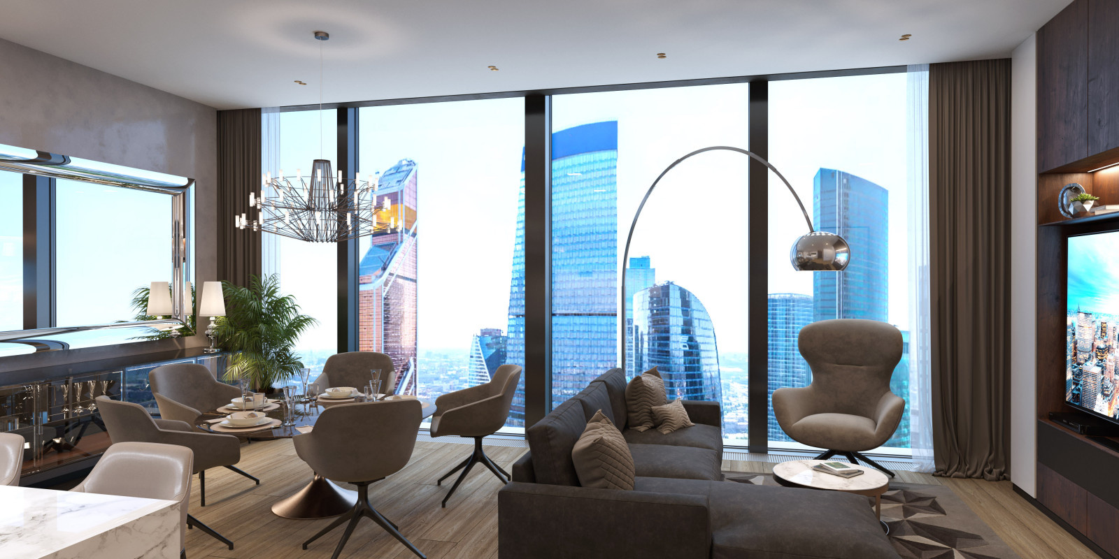 Апартаменты в Neva Towers Москва-Сити