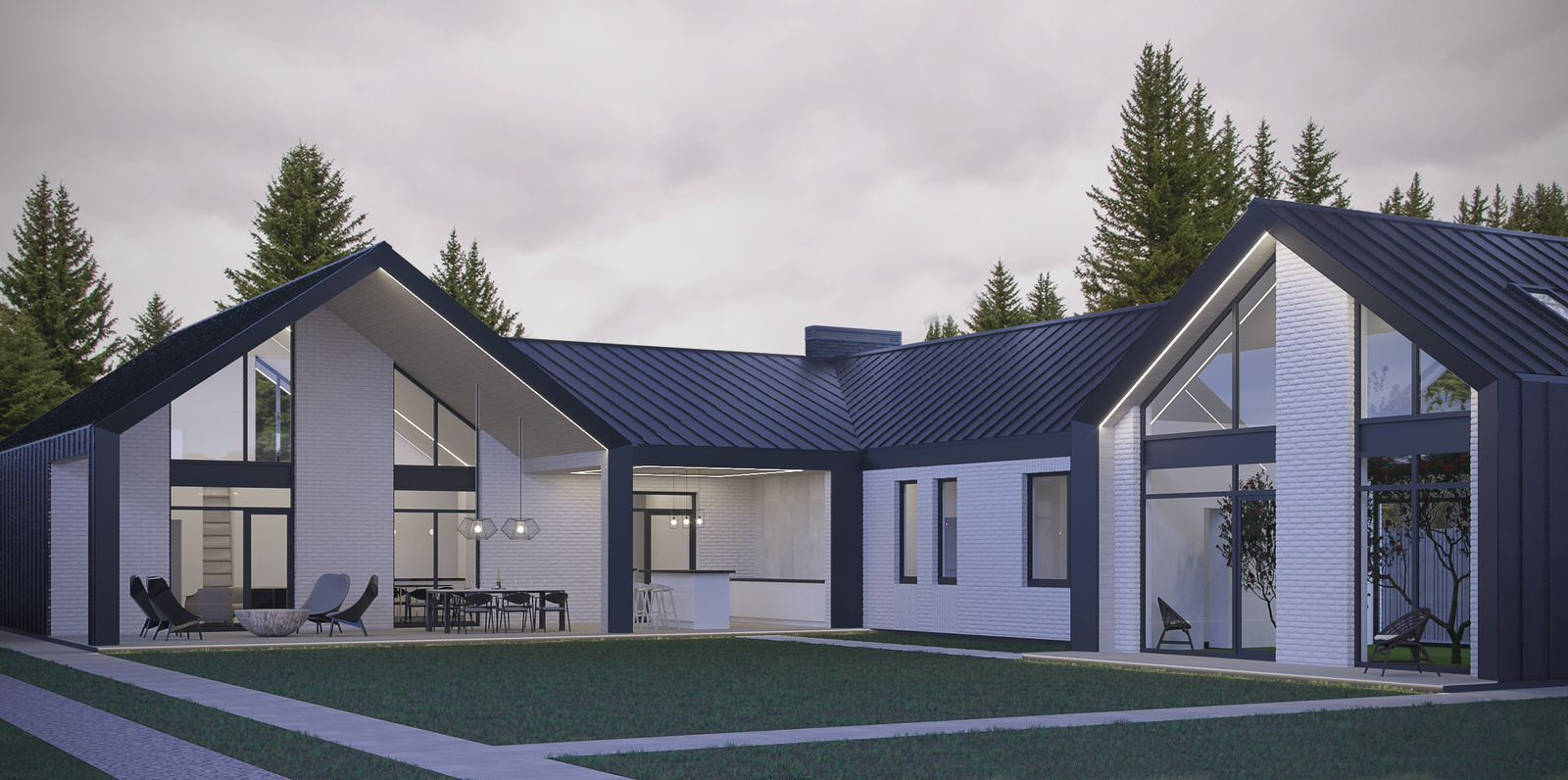 Дом в стиле BarnHouse (БарнХауз)