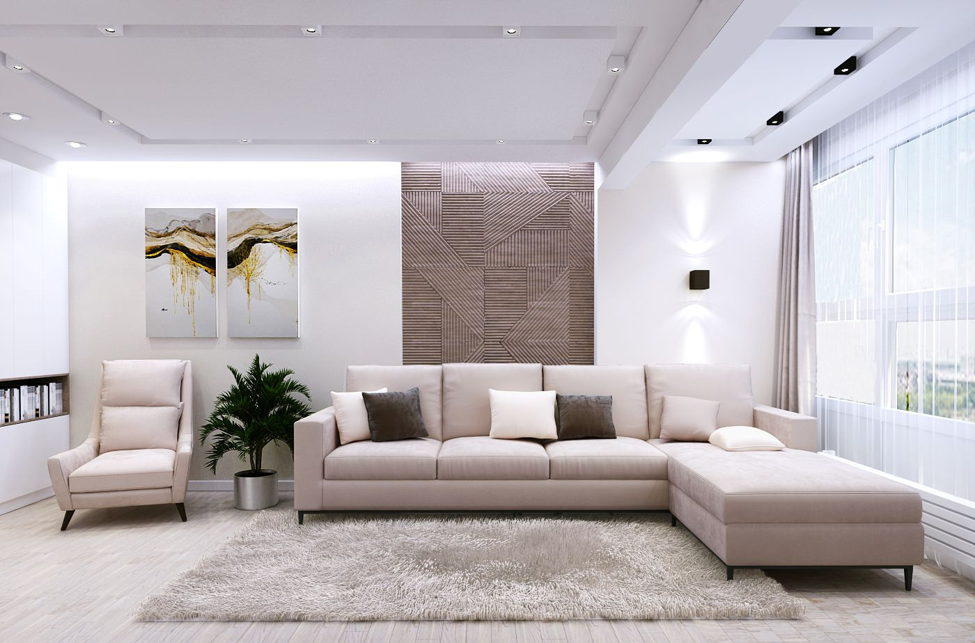 Интерьер квартиры 150 м2