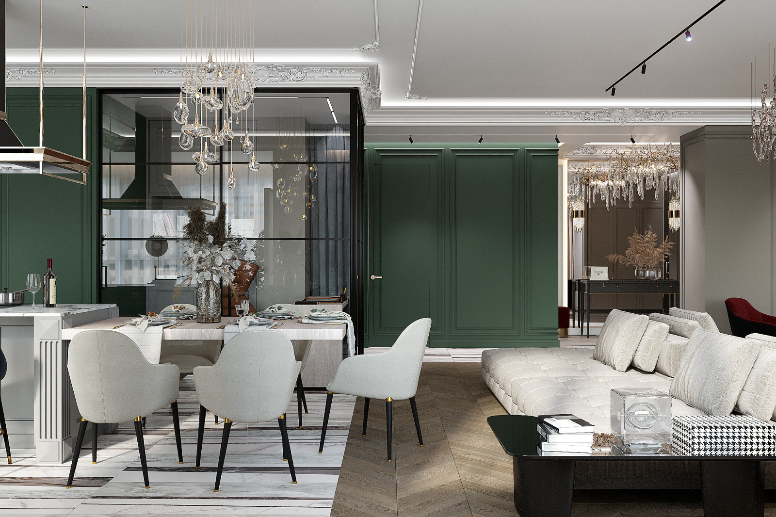 Интерьер квартиры ЖК "ИмпериалЪ" в г. Самара 112м2