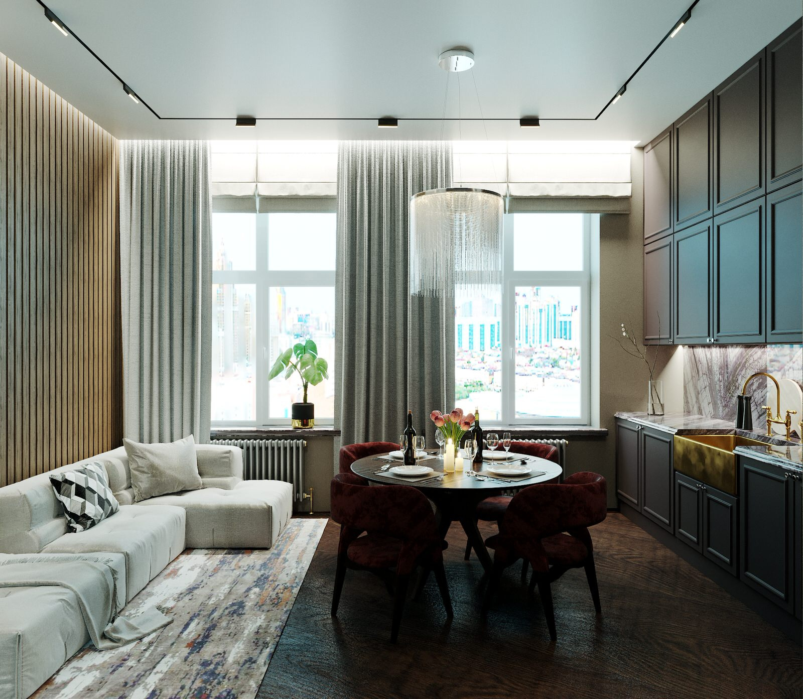 Дизайн квартиры в ЖК "Esil Riverside"
