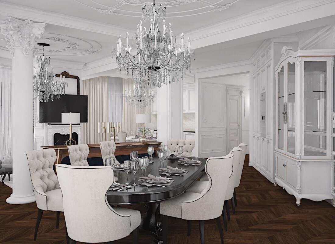 Интерьер квартиры в ЖК "Ладья" г.Самара 220м2