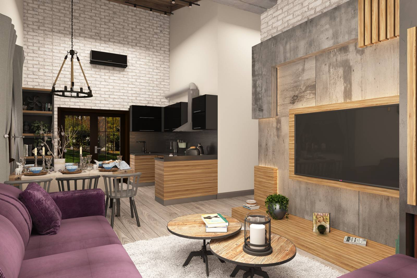 Коттедж в стиле Loft