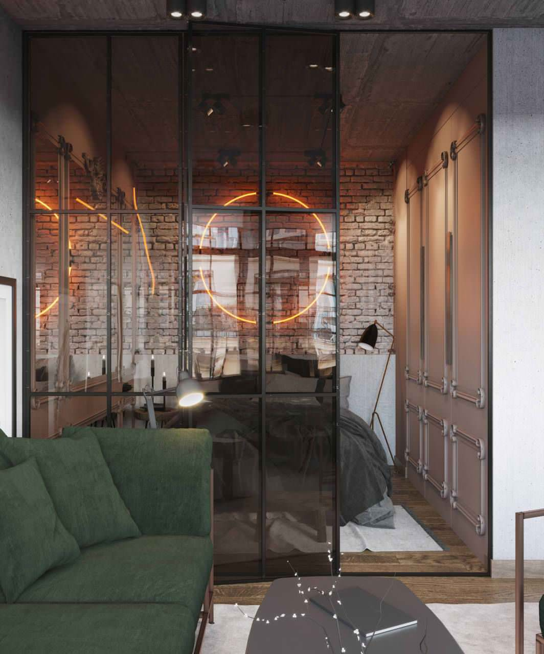 Studio apartment 29 m² in loft style, Paris