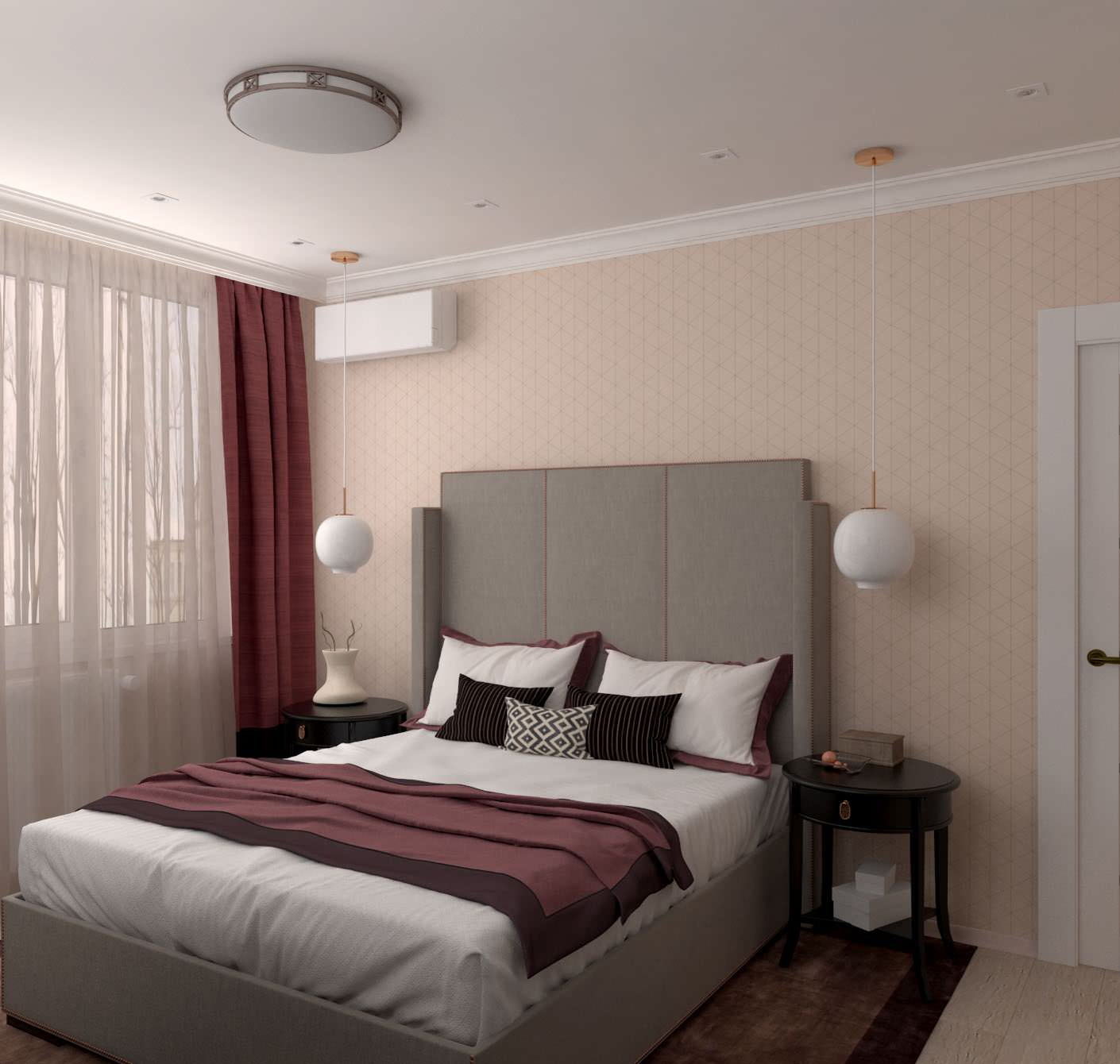 Квартира 40 м2 с элементами классики