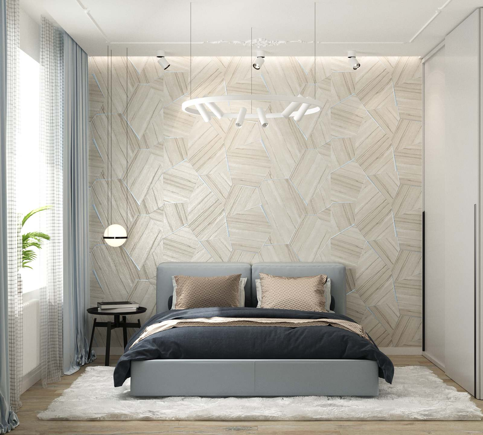 Спальня в квартире LOFT
