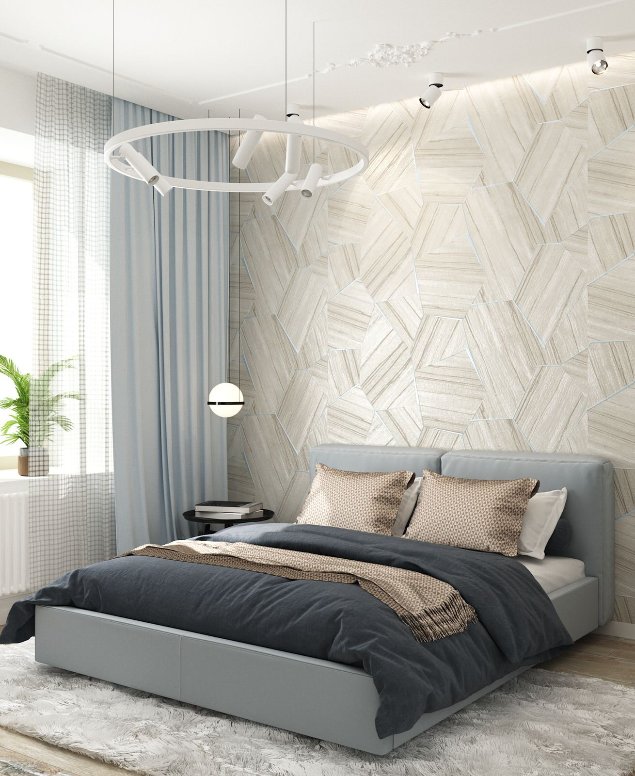 Спальня в квартире LOFT