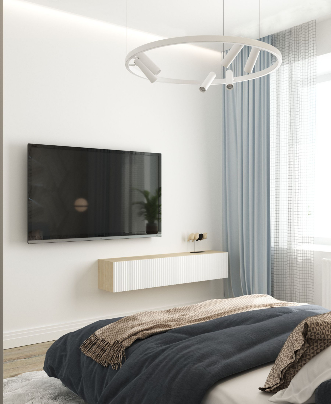 Спальня в квартире LOFT