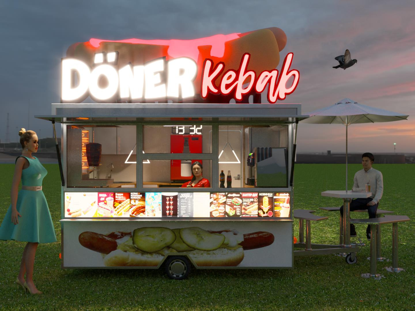 Doner Kebab внешний дизайн фудтрака