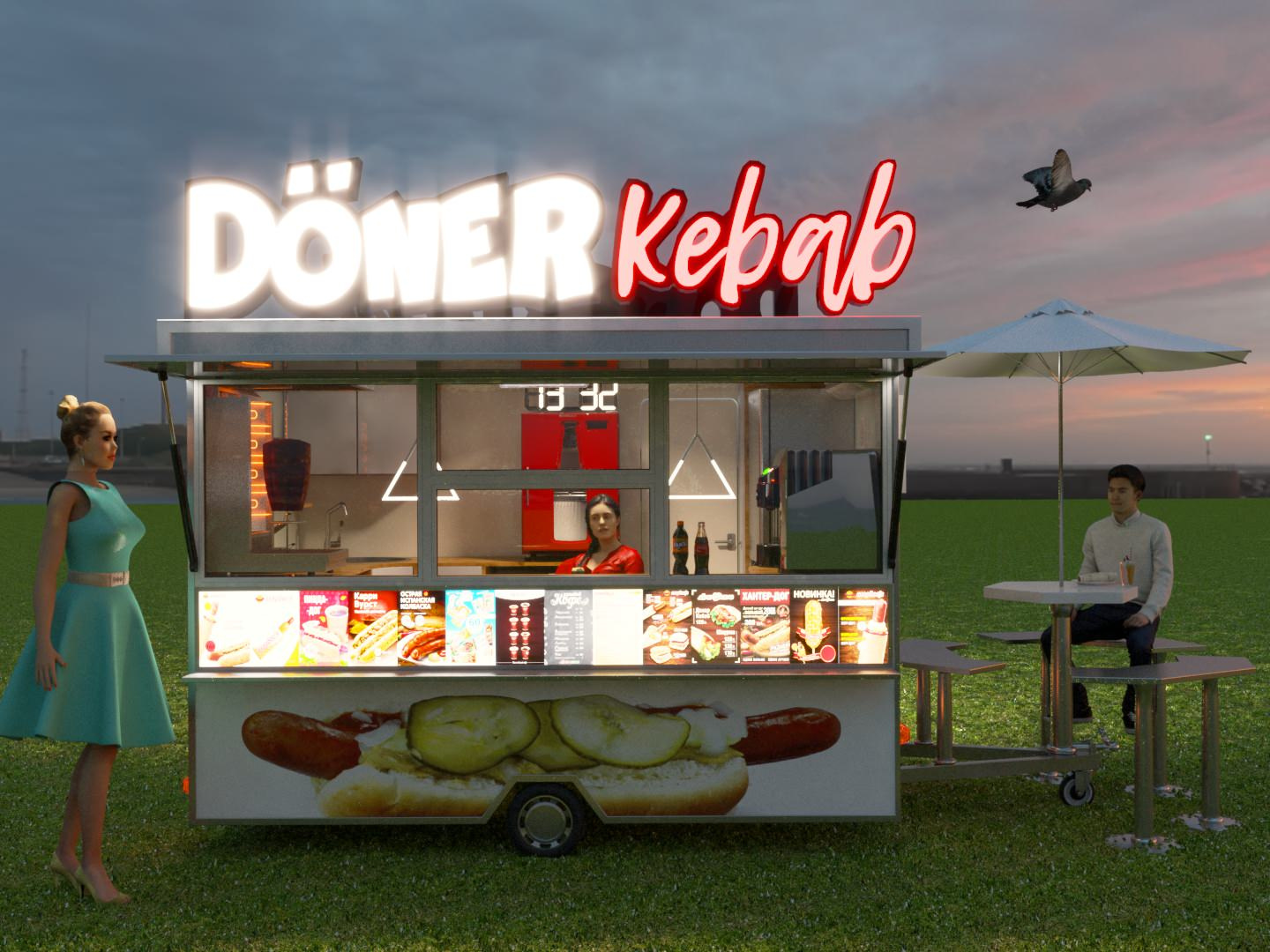 Doner Kebab внешний дизайн фудтрака