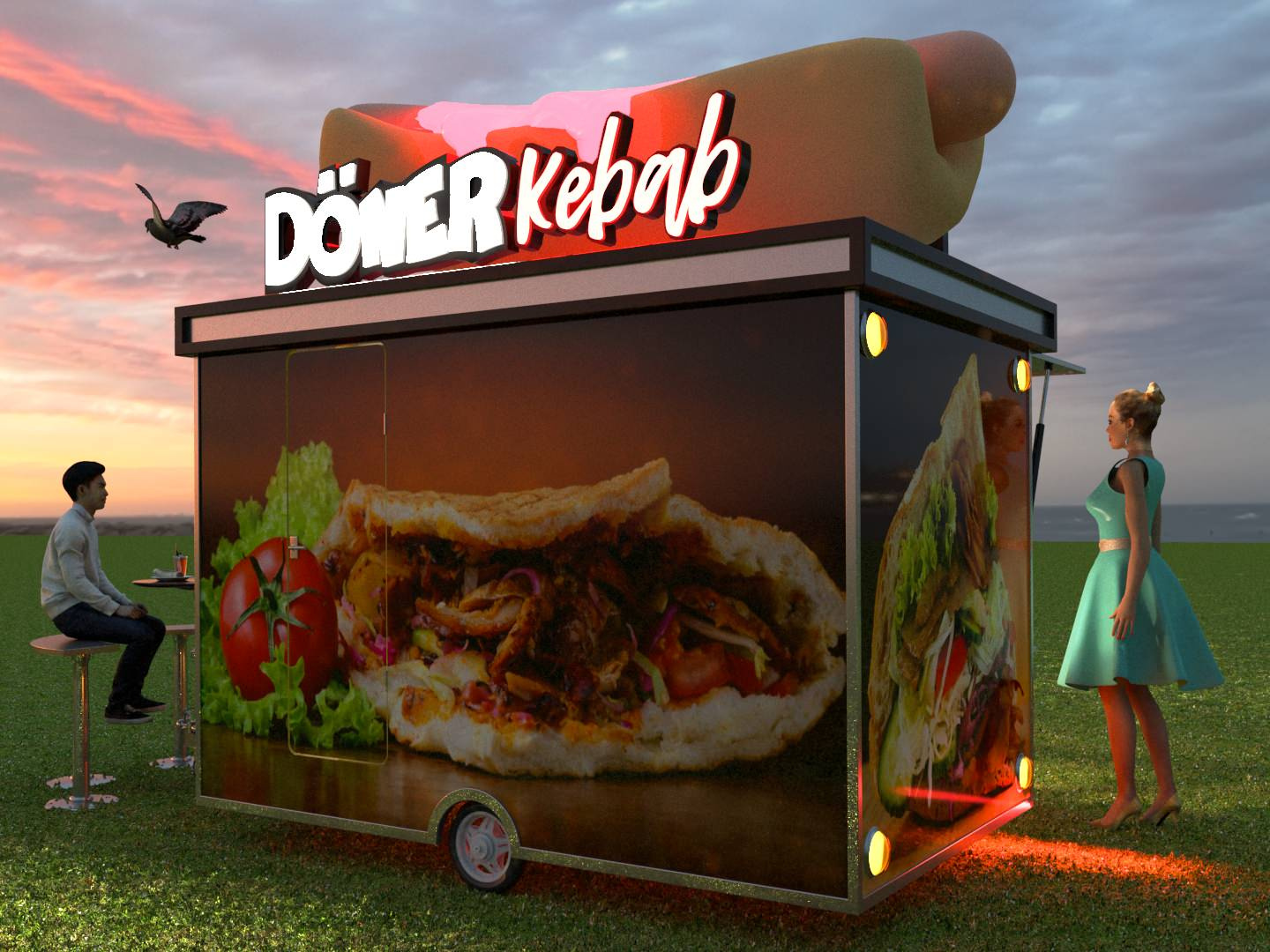 Doner Kebab внешний дизайн фудтрака