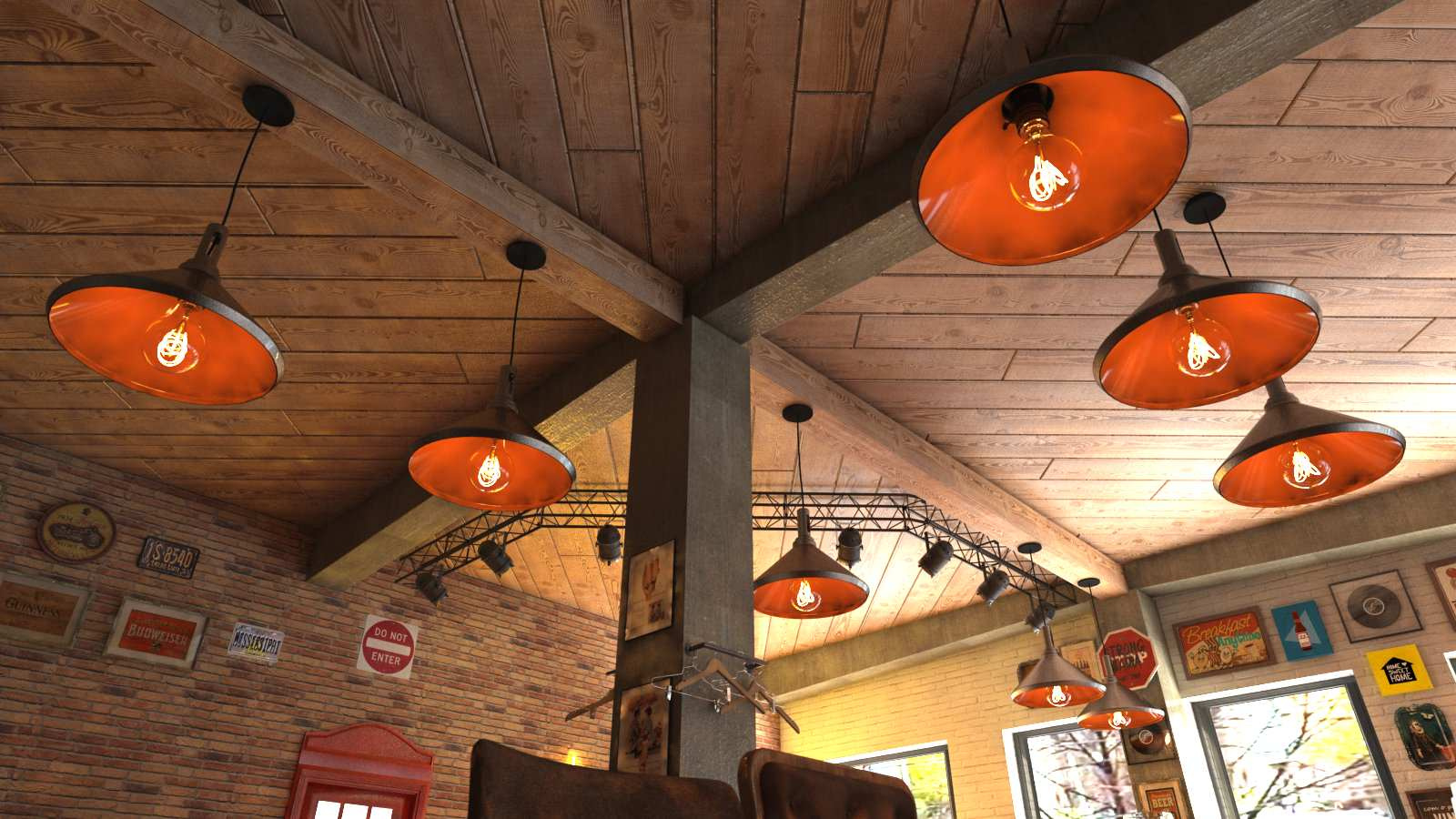 Grand Bar паб в лофт стиле