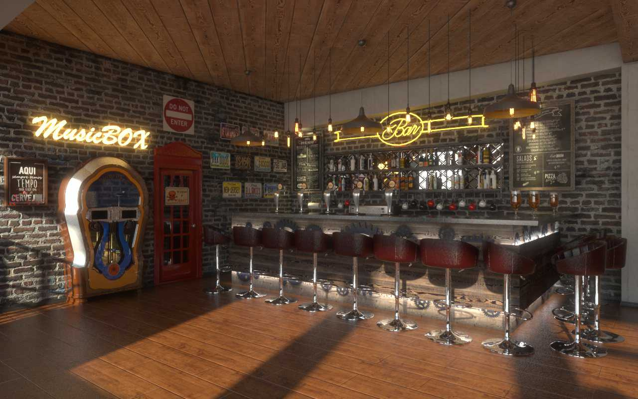 Grand Bar паб в лофт стиле
