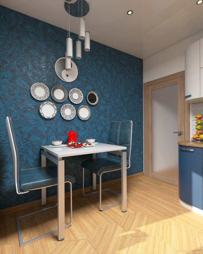 Небольшая кухня с эркером в доме ДСК