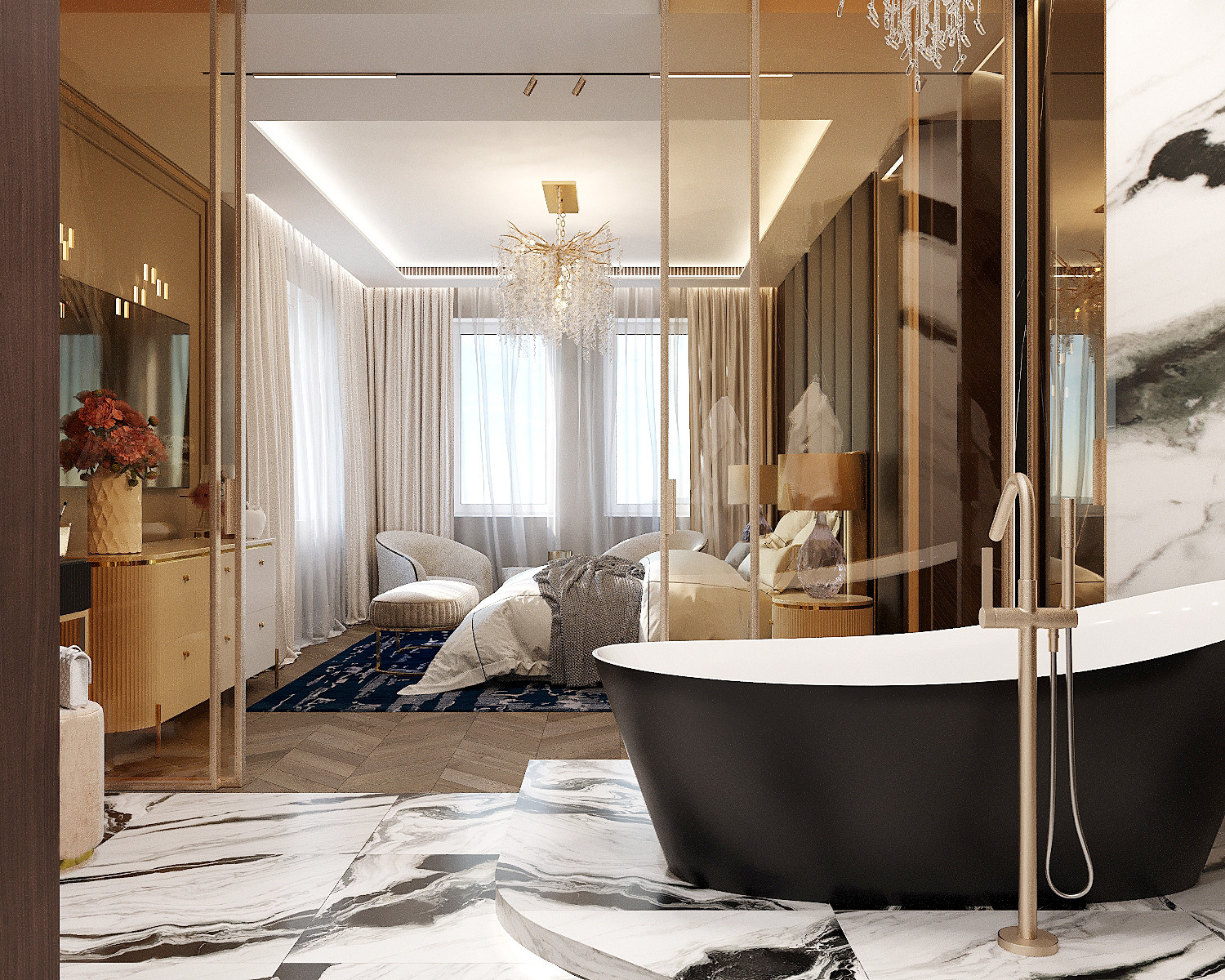 Интерьер квартиры г. Самара 280 м2