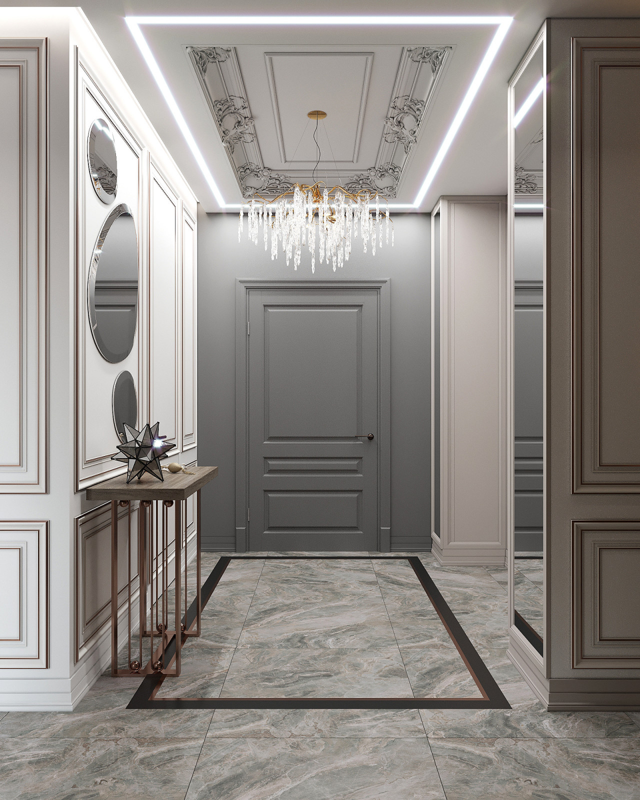 Интерьер квартиры ЖК "КУТУЗОВСКИЙLIFE" 105м2 г. Москва