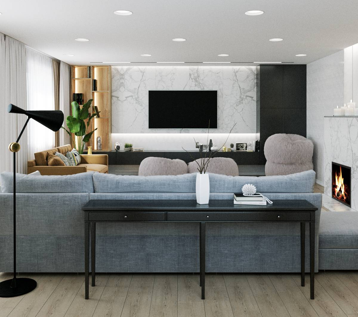 Реализация 2020 :гостиная в частном доме, 250 м², Саратов