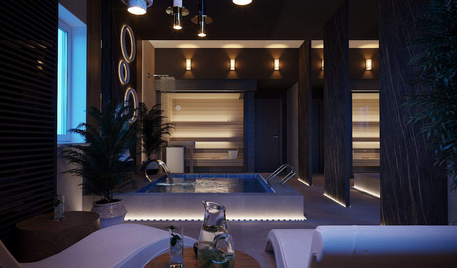Интерьер SPA зоны в доме
