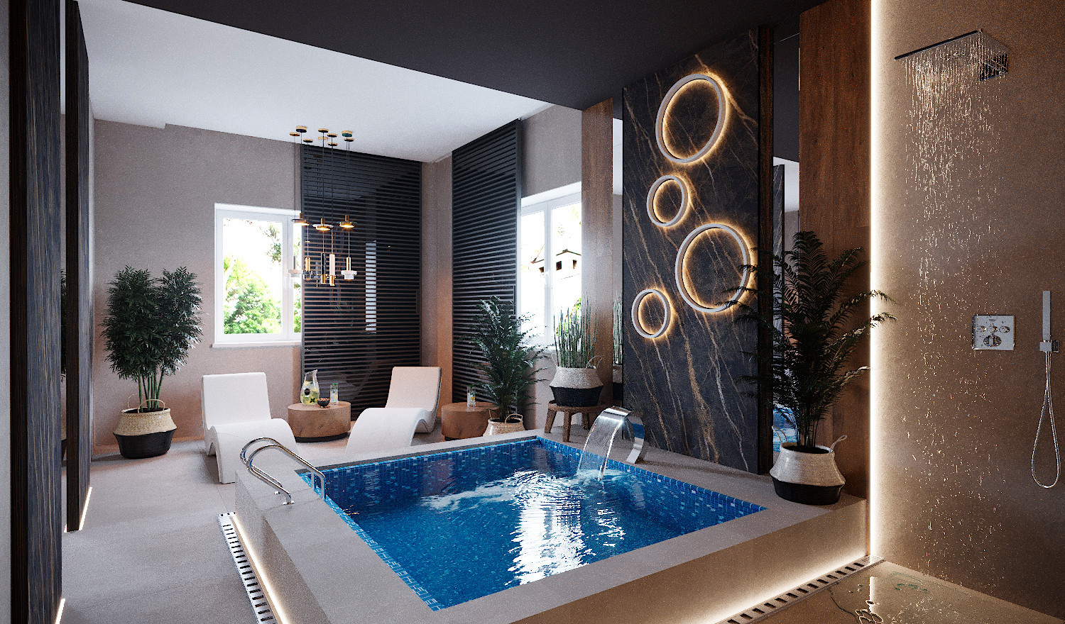 Интерьер SPA зоны в доме