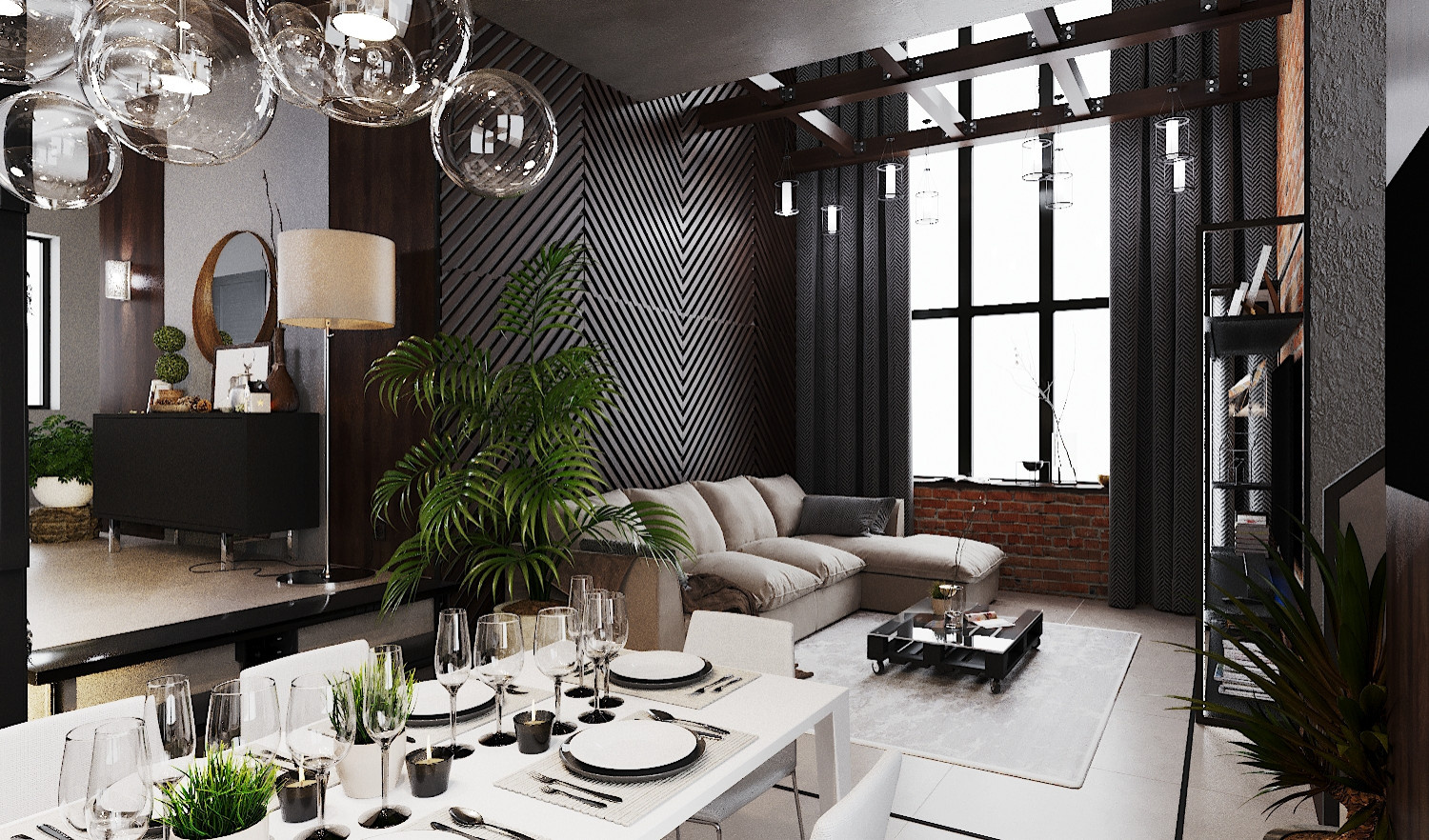 Загородный дом в стиле Loft