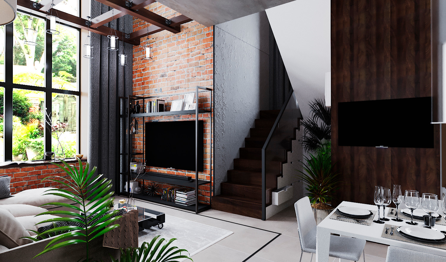Загородный дом в стиле Loft