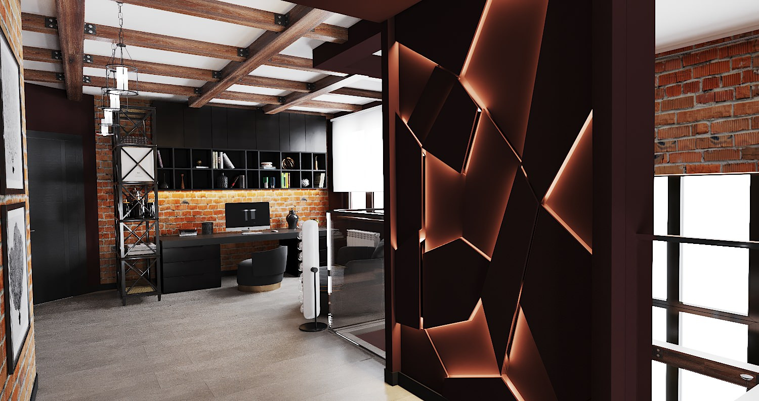 Загородный дом в стиле Loft