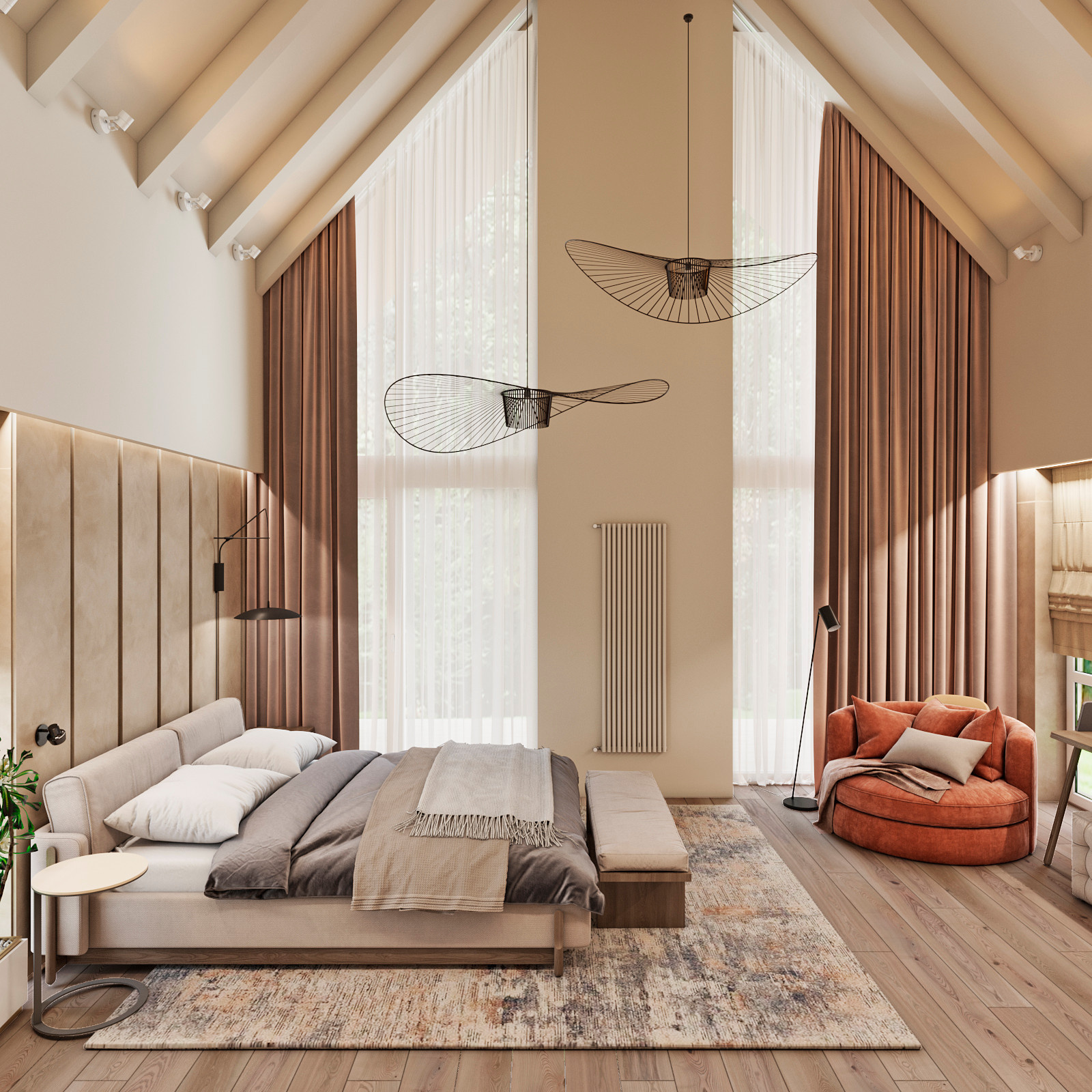 High roof house