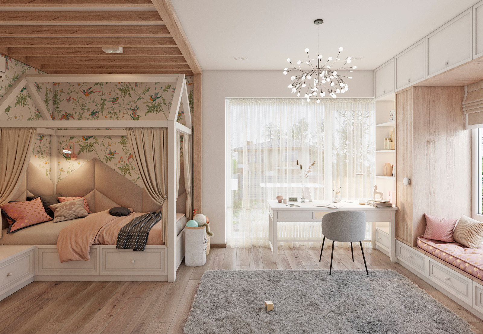 High roof house