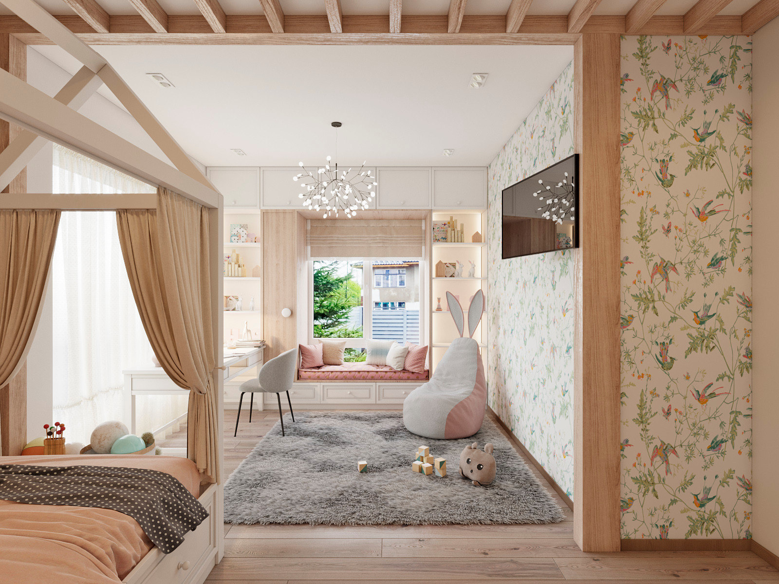 High roof house