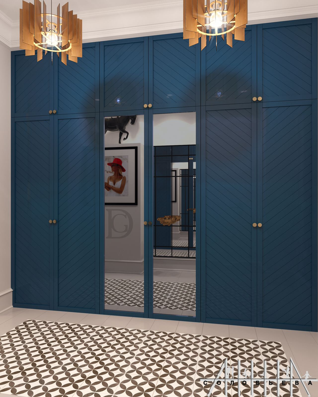 Interior design of a residential flat at Moscow