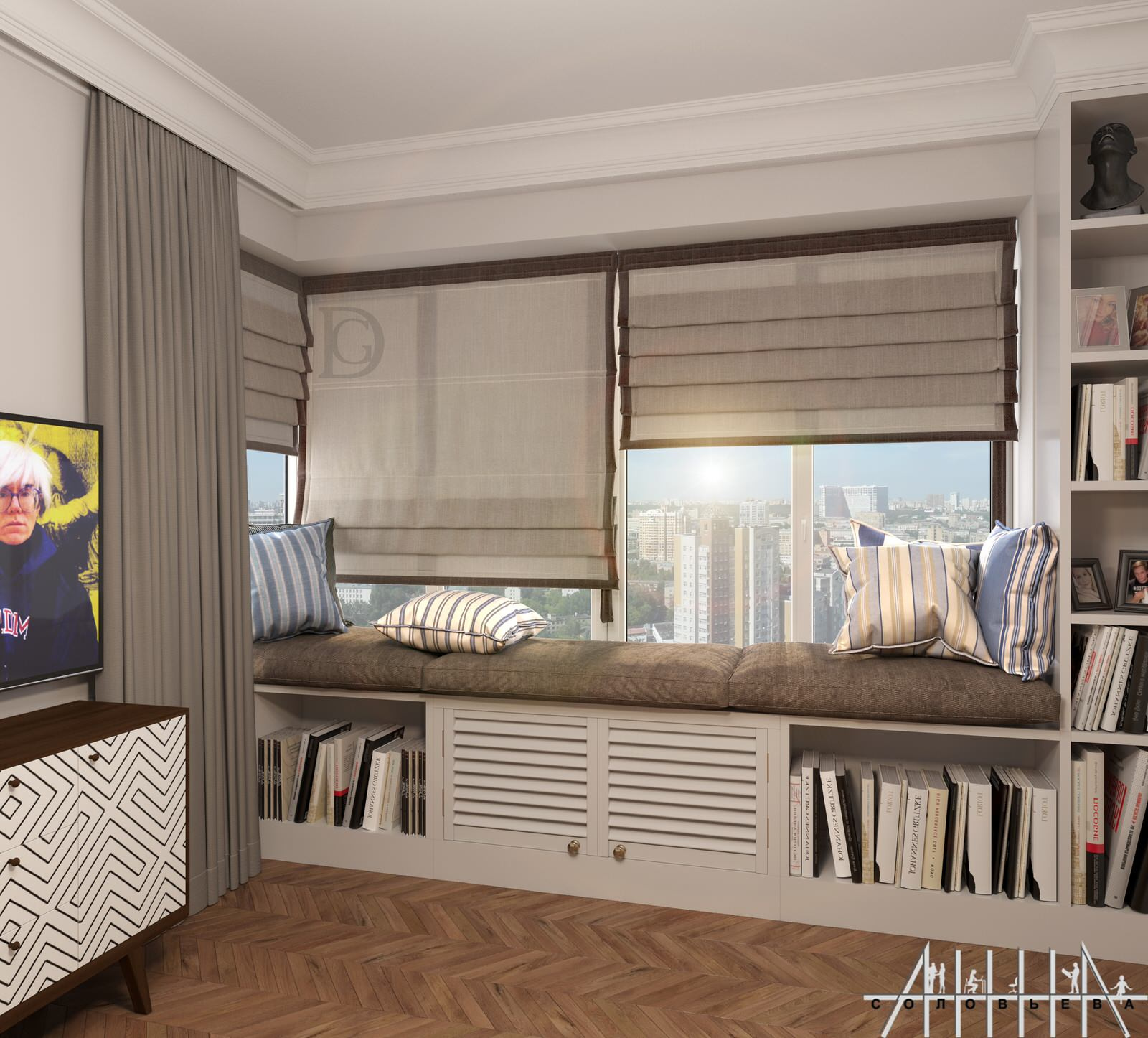 Interior design of a residential flat at Moscow