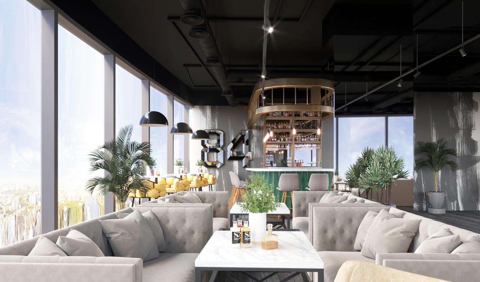 Event Hall - дизайн открытого пространства для мероприятий в Москва-Сити