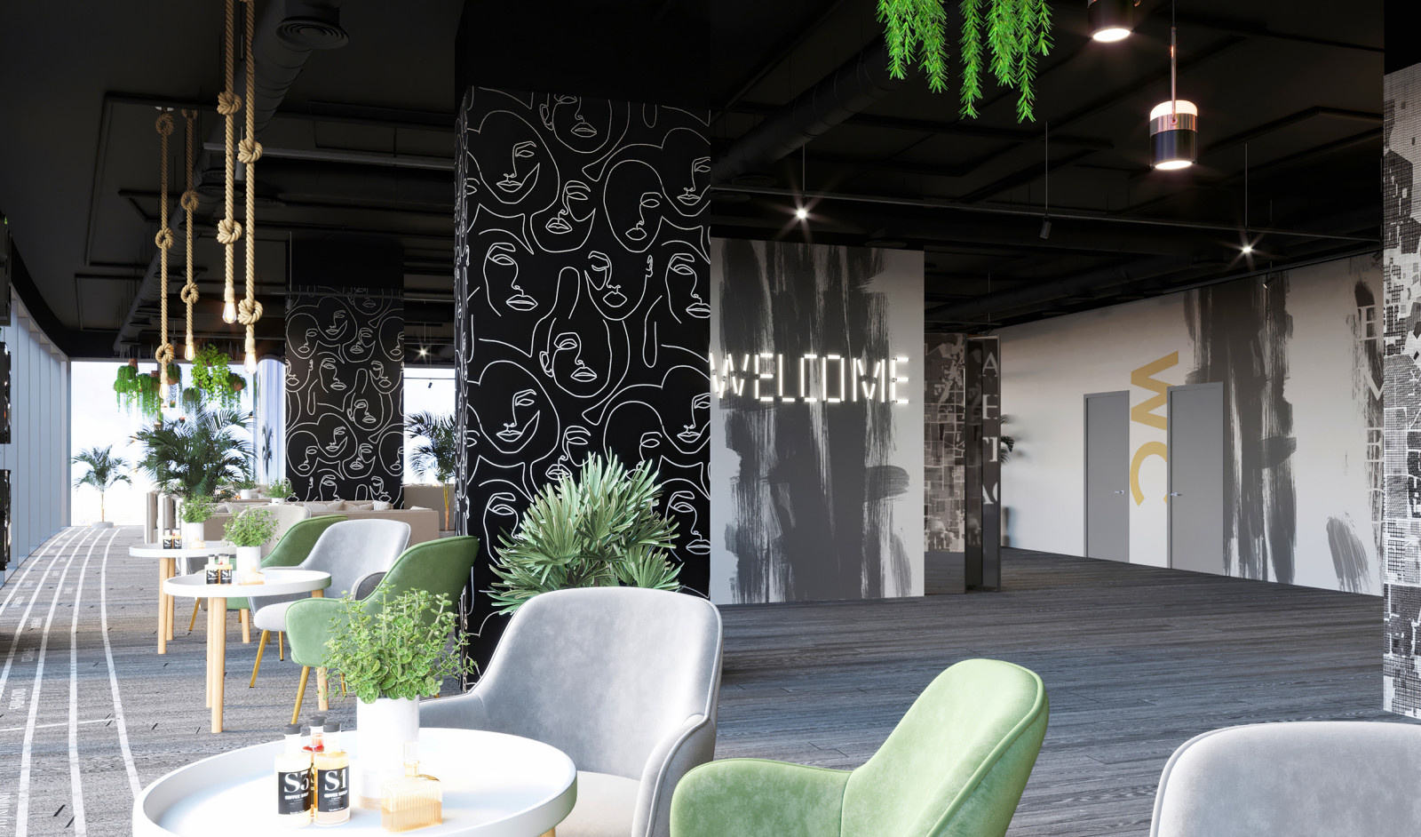 Event Hall - дизайн открытого пространства для мероприятий в Москва-Сити