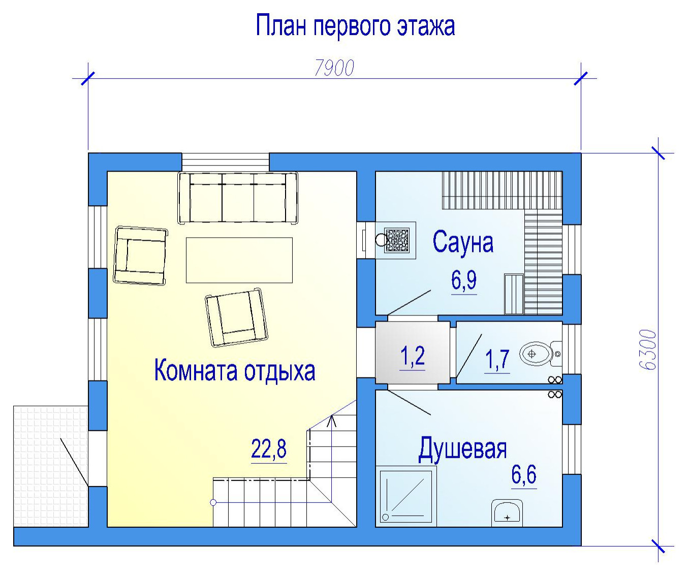 19-051-1 Баня в стиле барн-хаус