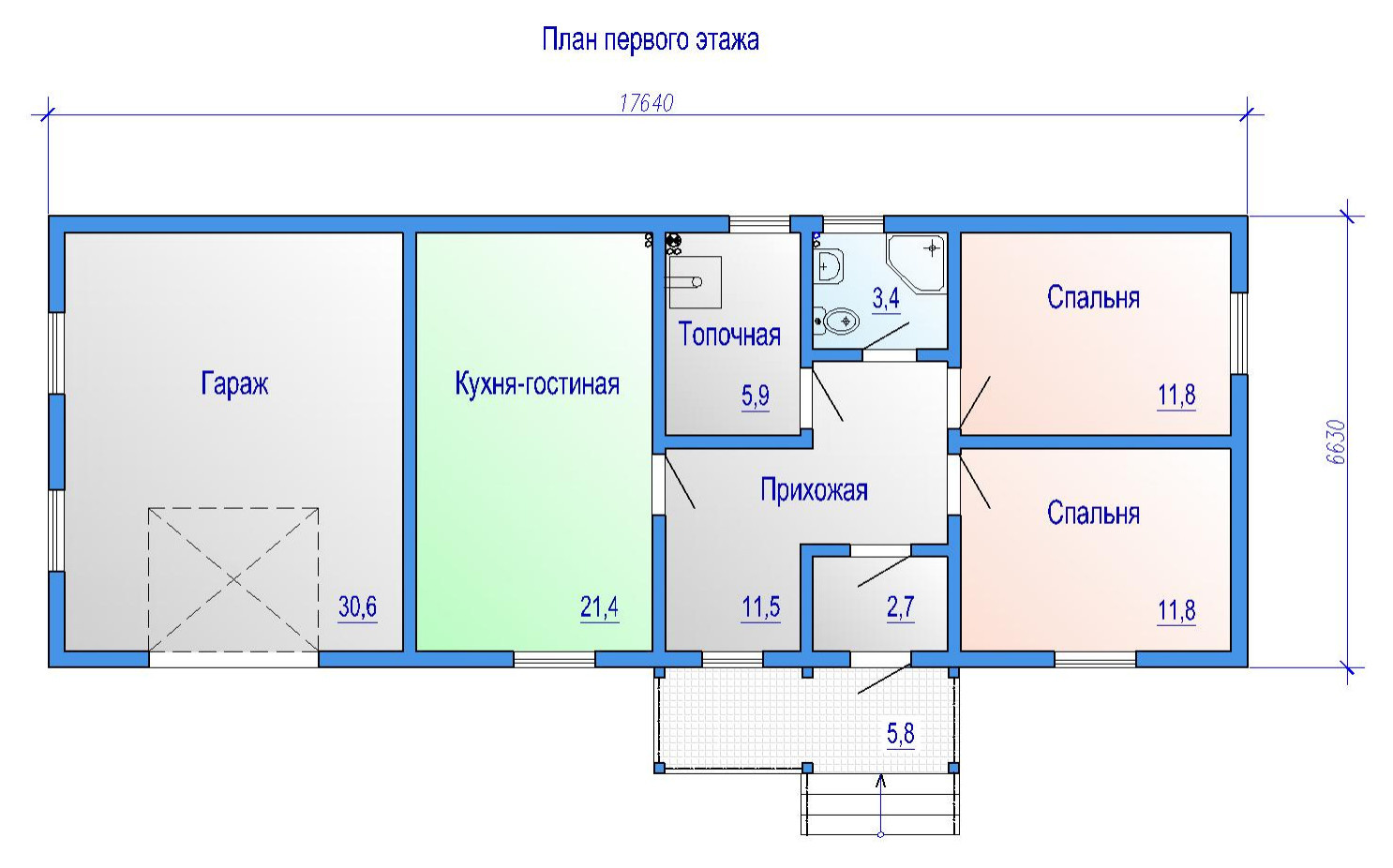 19-027 Гостевой дом с гаражом