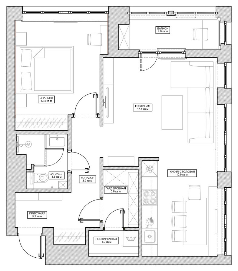 Houzz тур: Первая квартира для поклонника экстрима и фотографии
