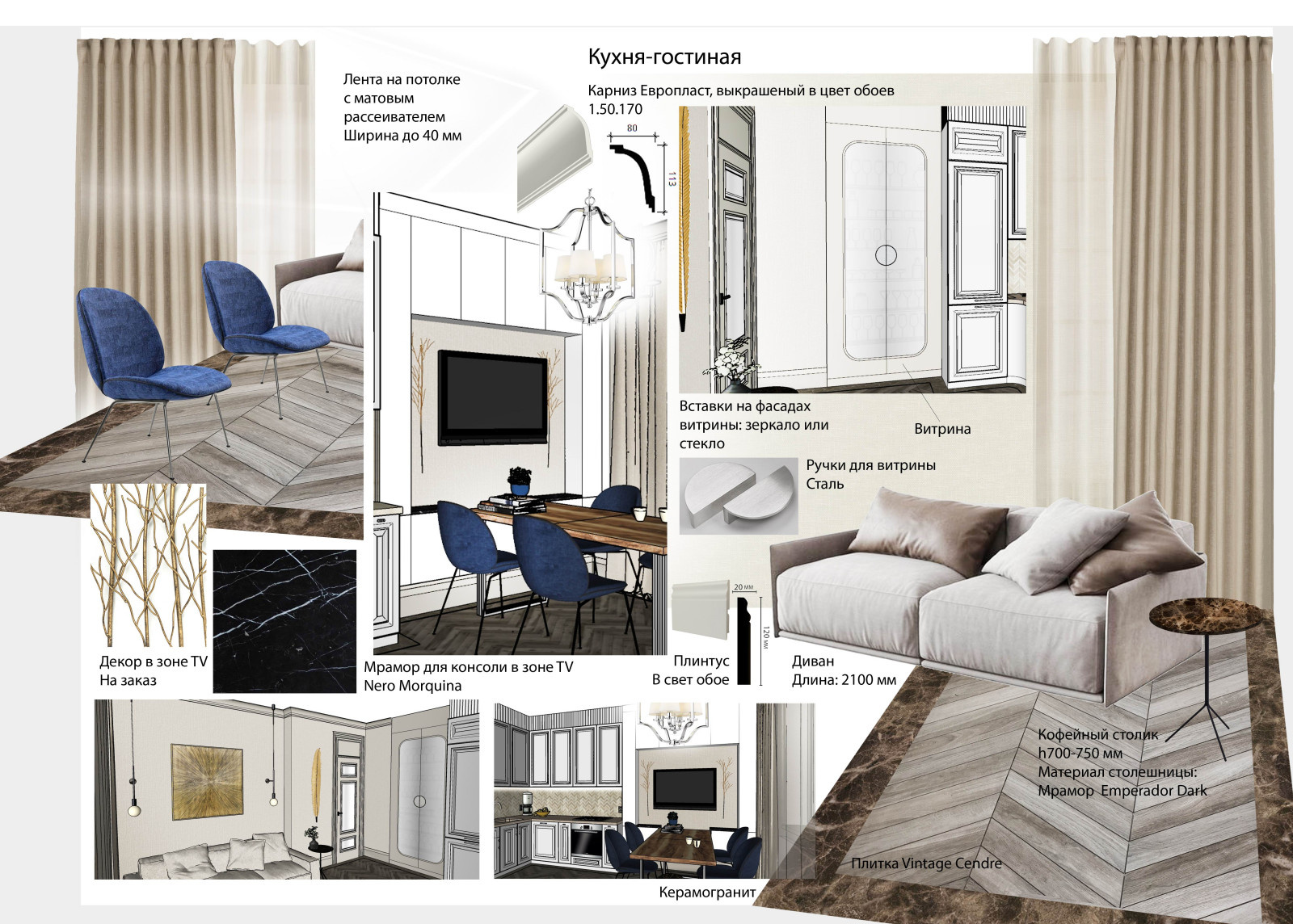 Проект квартиры, 110 м.кв.