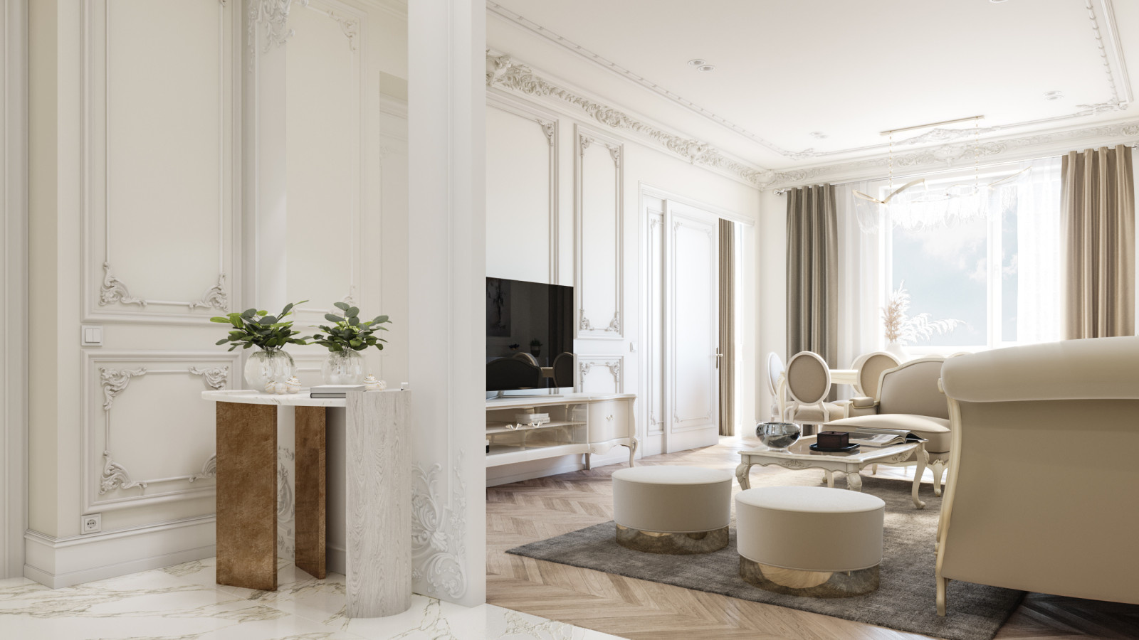 Moscow project, living room