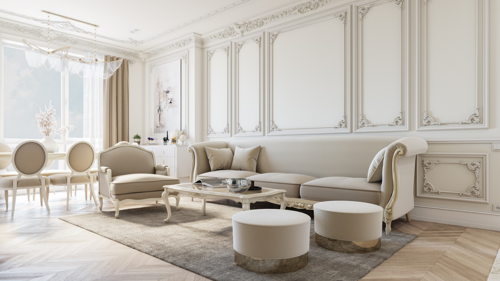 Moscow project, living room